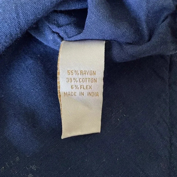 Tavisha Women’s Boho Top Medium Crop Blue/Fuschia Beaded Festival Hippie Casual - Picture 7 of 12